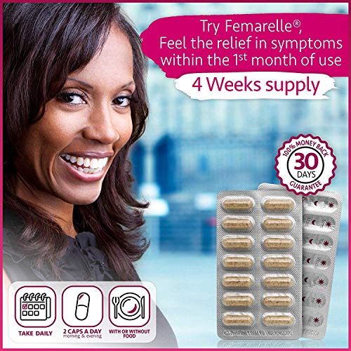 Femarelle Recharge - Non Hormonal Natural Menopause Supplements for Women -1 Month Supply Femarelle