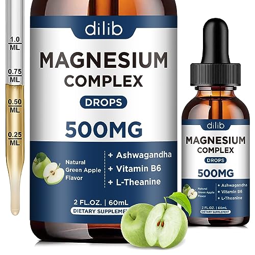 Triple Magnesium Complex Supplement-Magnesium Glycinate, Citrate, Malate Liquid 