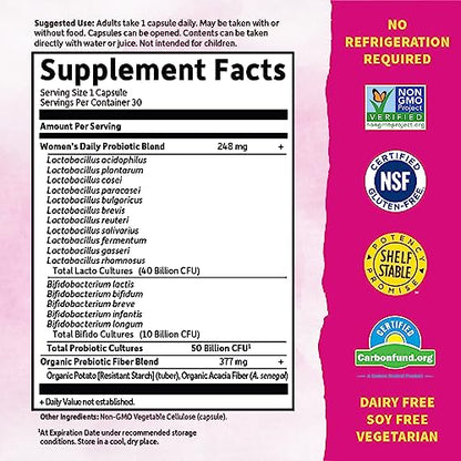 Garden of Life, Dr. Formulated Women's Probiotics Once Daily, 16 Strains, 50 Billion