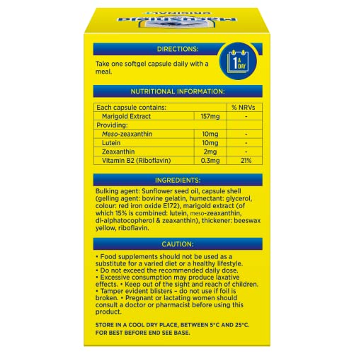 MacuShield Original Plus Capsules - 90 Day Pack, Eye Health Food Supplement containing