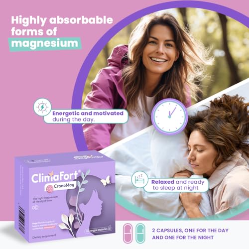 ClimaFort® CronoMag | Magnesium for Women in Menopause | The Right Magnesium at The Right time Climafort