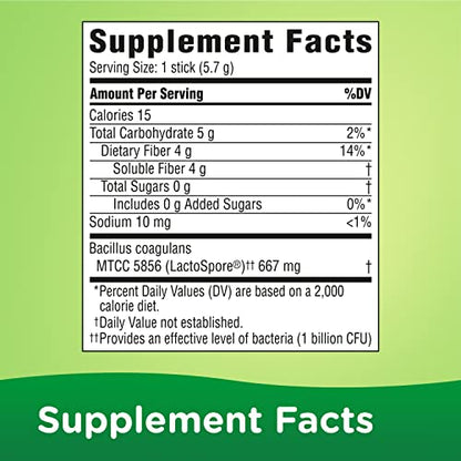 Benefiber Advanced Digestive Health Prebiotic Fiber Supplement Powder with Probiotics