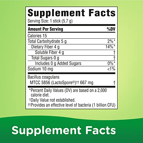 Benefiber Advanced Digestive Health Prebiotic Fiber Supplement Powder with Probiotics