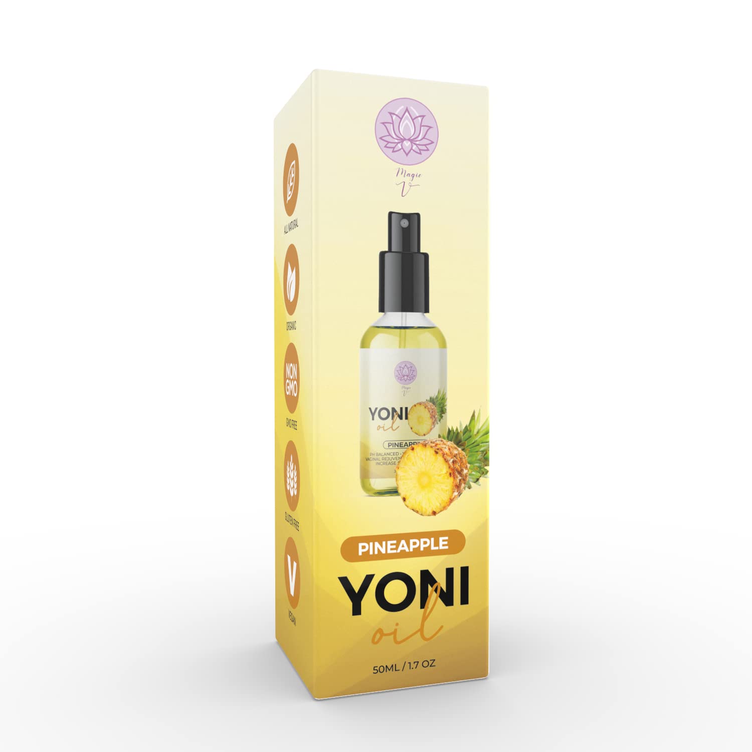 Magic V Steam V Yoni Oil Spray Organic Feminine Oil Vaginal Moisturizer For Wetness Magic V Steam
