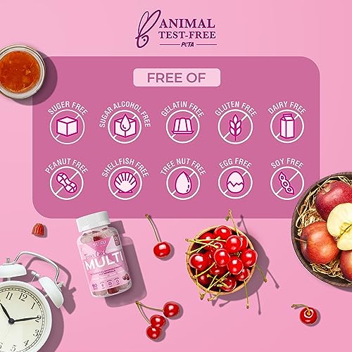 SUKU Vitamins Teen Girl Gummies – Sugar Free Vegetarian Gummy Vitamins Supplement SUKU Vitamins