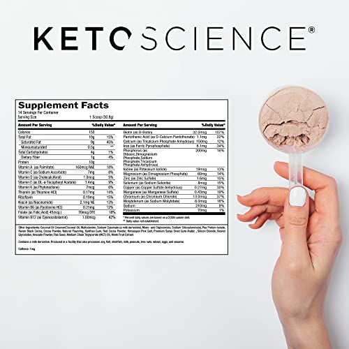 Keto Science Plant Based Protein, Keto Meal Shake, Supports Weight Management