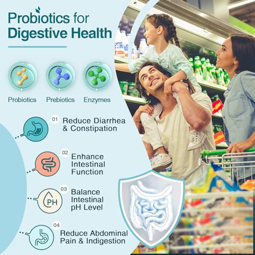 ZEBORA Probiotics for Women-Men Digestive Health with 120 Billion CFUs, Mens-Womens