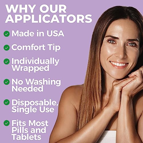 NewLife Naturals Disposable Plastic Vaginal Suppository Applicators - Fits Most Boric Acid Suppositories NewLife Naturals