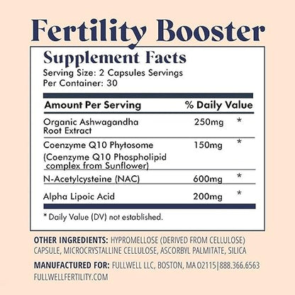 FullWell Fertility Trio | Prenatal Vitamin + DHA & Fertility Booster | Choline, Folate, Omega 3