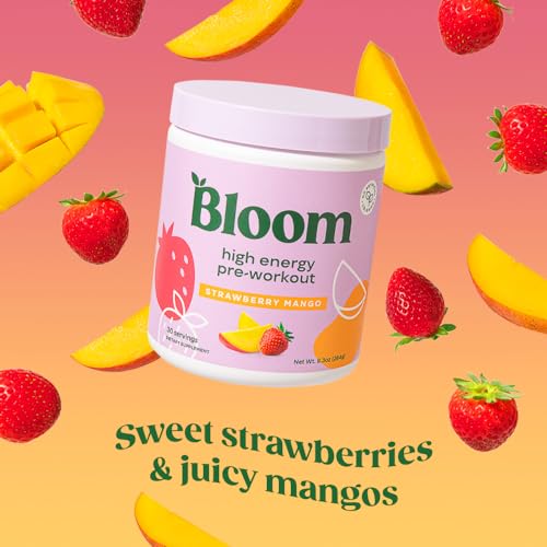 Bloom Nutrition High Energy Pre Workout Powder, Amino Energy with Beta Alanine Bloom Nutrition