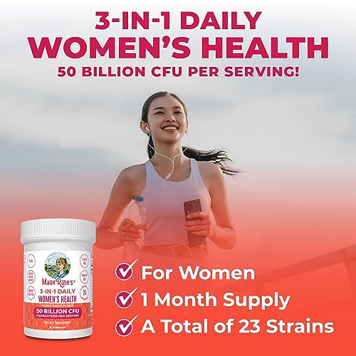 MaryRuth's 3-in-1 Daily Health Probiotics for Women | Clinically Tested | Hormone Support