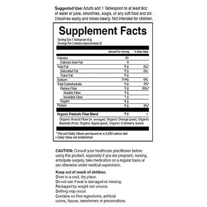 Garden of Life Dr Formulated Organic Fiber Supplement Powder Unflavored, Sugar Free