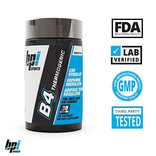 BPI Sports B4 – Extra-Strength Fat Burner – Keto-Friendly – Appetite Suppressant – Caffeine BPI Sports