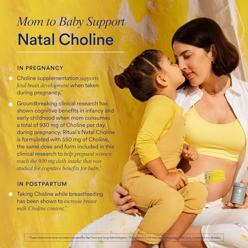 Ritual Postnatal Mom-to-Baby Set, Postpartum Multivitamin and Natal Choline Supplements Ritual