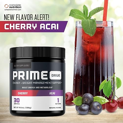 Complete Nutrition Prime Drive Cherry Acai Energy Drink Powder Complete Nutrition