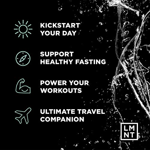 LMNT Zero-Sugar Electrolytes - Raw Unflavored Salt - Hydration Powder Packets