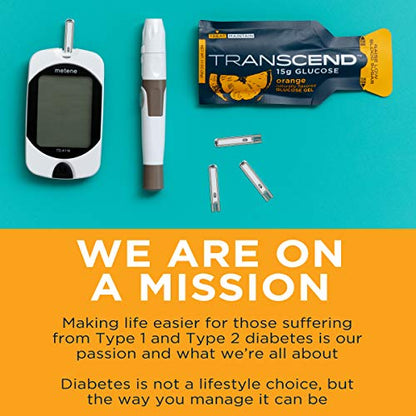 Transcend Glucose Gel Packs - Orange, 30 Pack (1.1oz each) - FSA/HSA