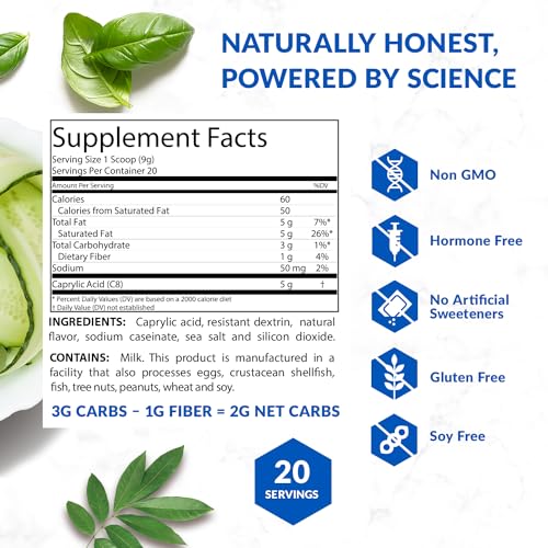 BioTrust Keto Elevate – Pure C8 MCT Oil Powder – Ketogenic Diet Supplement BioTrust