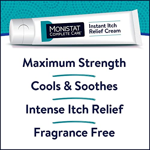 Monistat Instant Itch Relief Cream for Women, Maximum Strength Feminine Itch Care, 1 oz Monistat