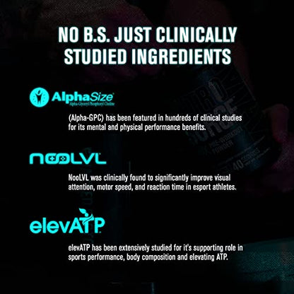 Jacked Factory Nitrosurge Max Nootropic Pre Workout Powder - Premium Pre Workout