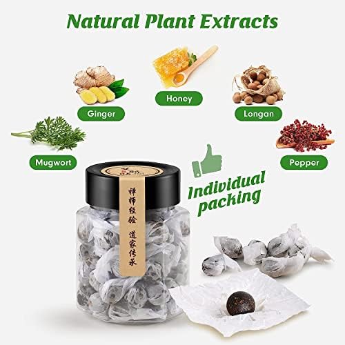 Mugwort Belly Patch for Men and Women with Natural Plant Extracts -60Pcs Body Sculpting SHENFY
