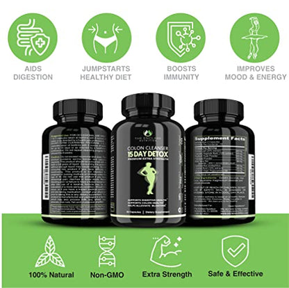 Colon Cleanse Fast-Acting Colon Cleanser Detox; Healthy Bowel Movement