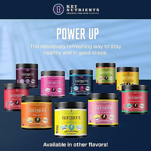 KEY NUTRIENTS Multivitamin Electrolytes Powder No Sugar - Tempting Blue Raspberry