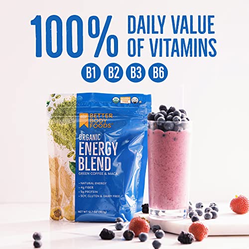 BetterBody Foods Organic Energy Blend, Plant-Based Natural Energy, Gluten-free, Non-GMO BetterBody Foods