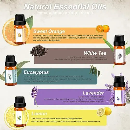 Mushroom Humidifier with Essential Oils, Night Light with 7 Changing Colors, Desk Cloud Lights Mriykio