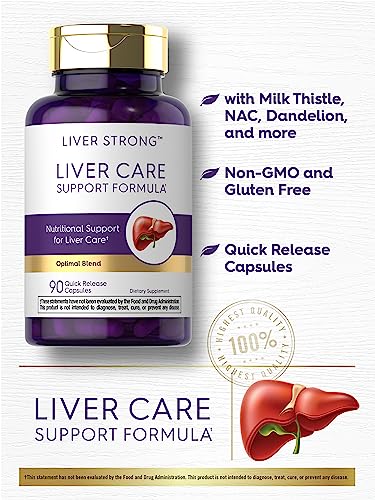 Carlyle Liver Support Supplement | 90 Capsules | Powerful Complex | Liver Care Formula