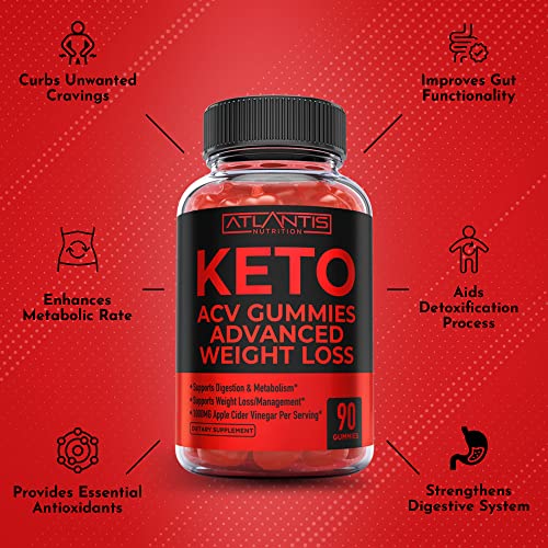 Keto ACV Gummies for Weight Loss - Supports Digestion, Advanced Weight Loss, Detox