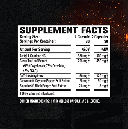 Jacked Factory Burn-XT Low Caffeine, Low Stim Weight Loss Supplement