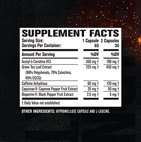 Jacked Factory Burn-XT Low Caffeine, Low Stim Weight Loss Supplement Jacked Factory