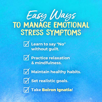 Boiron Ignatia Amara 30C Homeopathic Medicine for Relief from Emotional Stress, Hypersensitivity