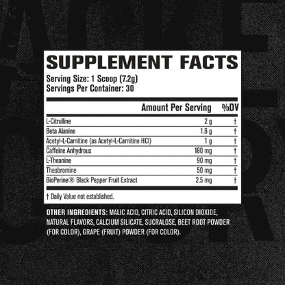 Jacked Factory NITROSURGE Shred Pre Workout Supplement - Energy