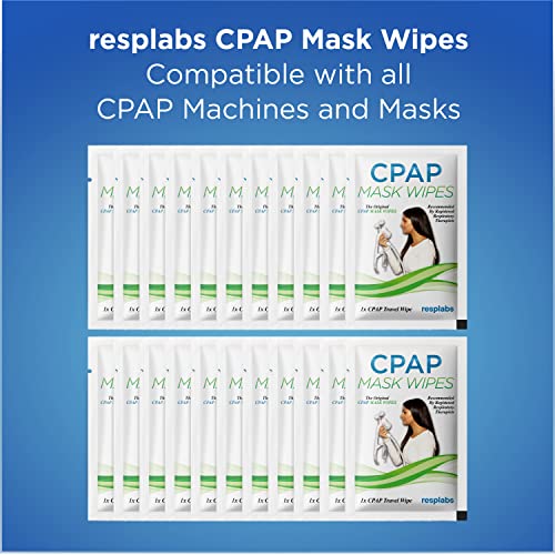 resplabs CPAP Mask Cleaning Wipes - Unscented, Alcohol-Free Cleaner RespLabs Medical Inc.