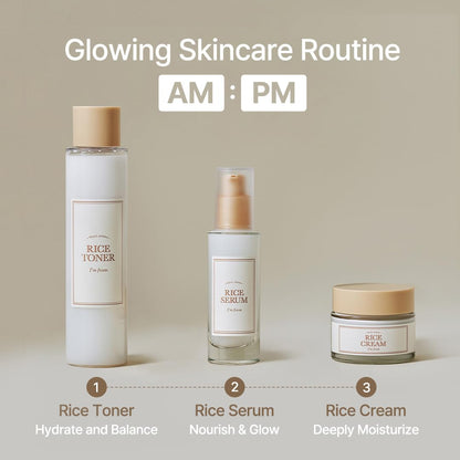 I'm From Rice Toner, 77.78% Rice Extract from Korea, Glow Essence with Niacinamide