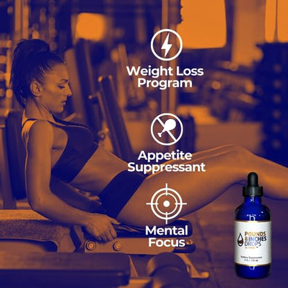 Dirobi Pounds and Inches Weight Management Drops, Liquid Supplement