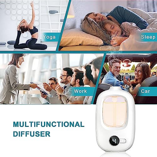 Aeeteek Shangri-la Wall Mounted Essential Oil Diffuser Aroma Oils Refill Rechargeable 4 Mist Modes Aeeteek