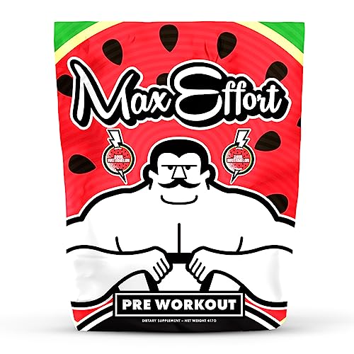 MAX EFFORT Muscle - Pre Workout Supplement, Energy and Focus, Insane Muscle Pump
