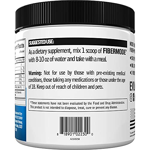 Evlution Nutrition FiberMode Fiber Plus Probiotic - 5 Grams of Fiber, Digestive Health