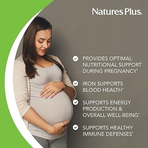 NaturesPlus Source of Life Prenatal Liquid, Tropical Fruit - 30 fl oz - Multivitamin Nature's Plus