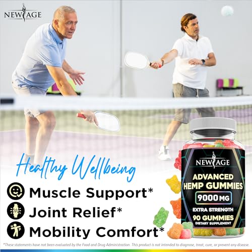 NEW AGE Naturals Advanced Hemp Gummies - Natural Hemp Oil Infused Gummies NEW AGE