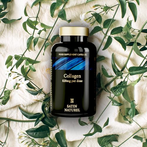 Collagen Capsules 820mg - 180 High Strength Capsules (3 Months Supply) SatinNaturel