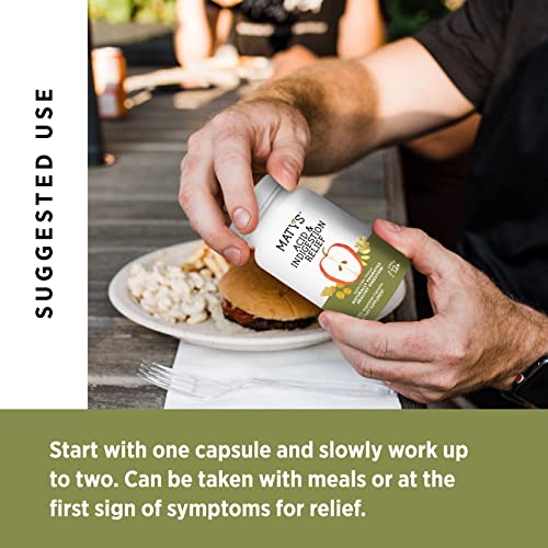 Matys Acid & Indigestion Relief Capsules, Safe Antacid Alternative for Occasional Acid