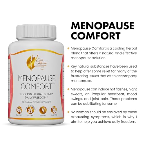 Menopause Comfort Fast Relief from Flushing, Cooling Herbal Blend by Coco March - Dairy Free Cocó March N.M.D