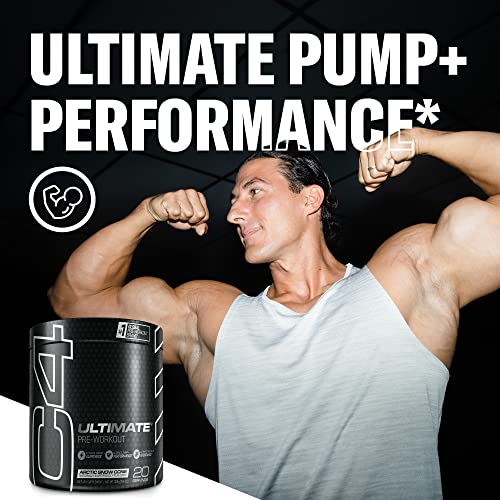 C4 Ultimate Pre Workout Powder Arctic Snow Cone - Sugar Free Preworkout Energy