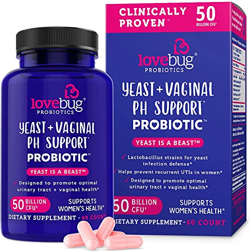 Lovebug Yeast + Vaginal pH Support | Clinically Studied Ingredients for Yeast & UTIs