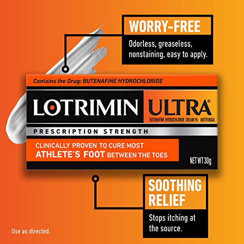 Lotrimin Ultra 1 Week Athlete's Foot Treatment - Antifungal Cream, 30 Gram